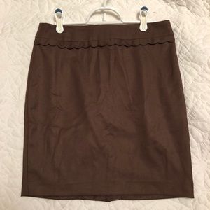 Ruffle detail Loft skirt